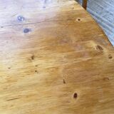 Set of round table and 4 rounded benches, 1950