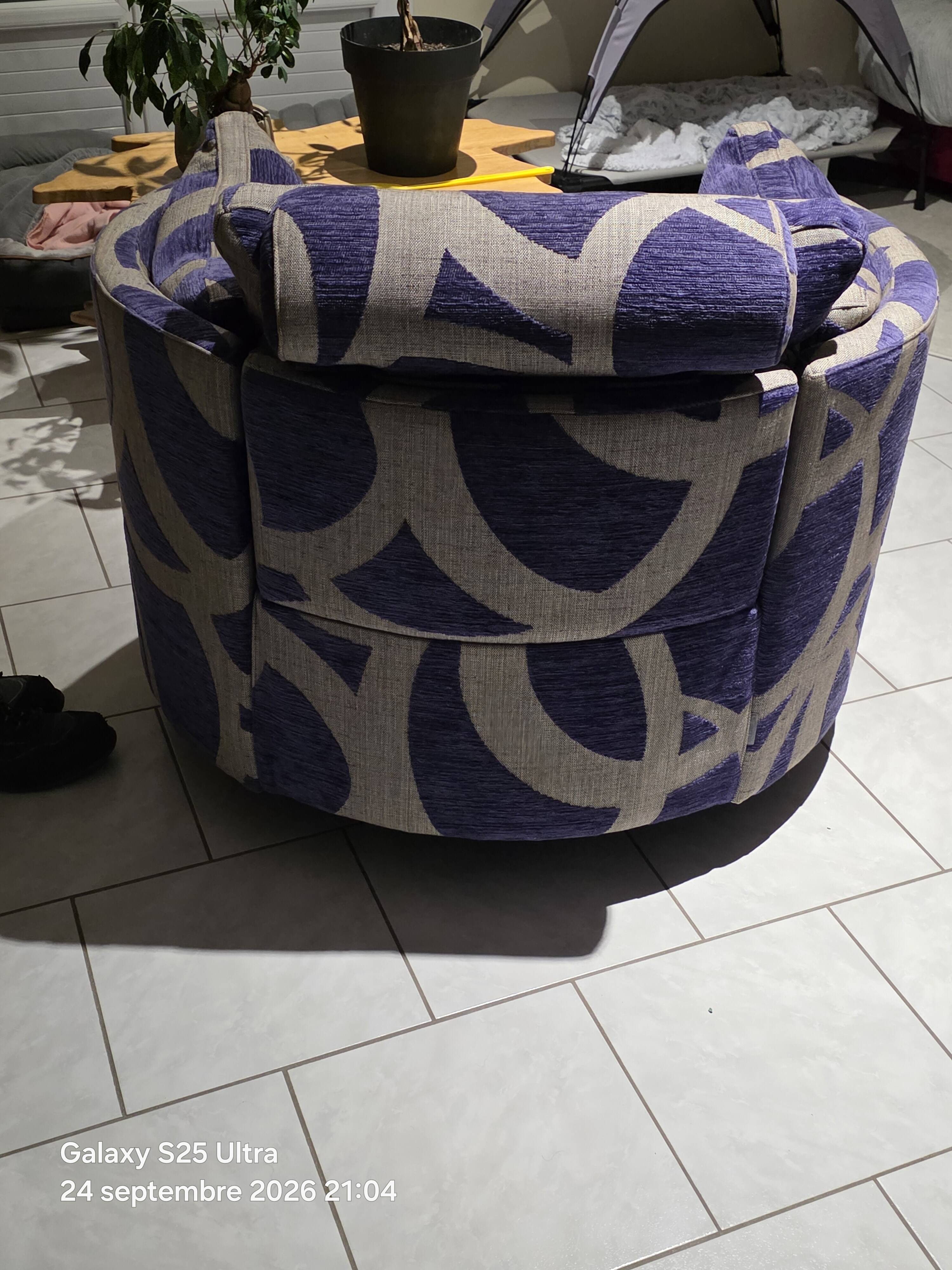 Designer armchair