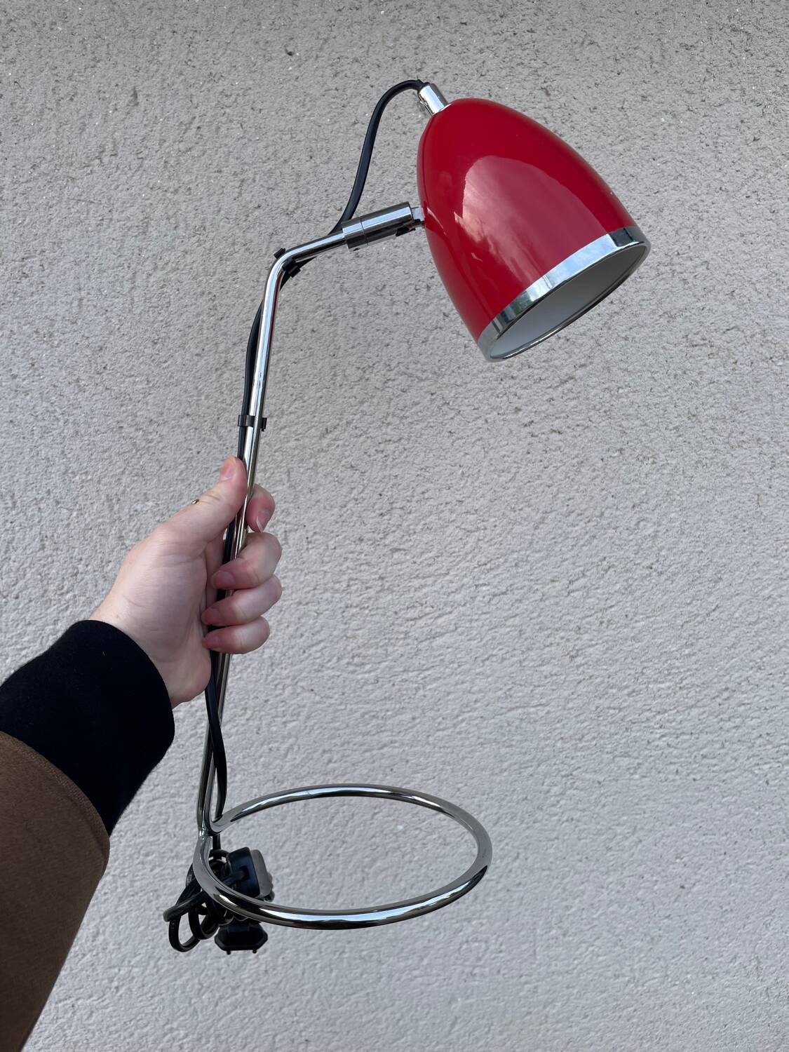 Vintage red desk lamp