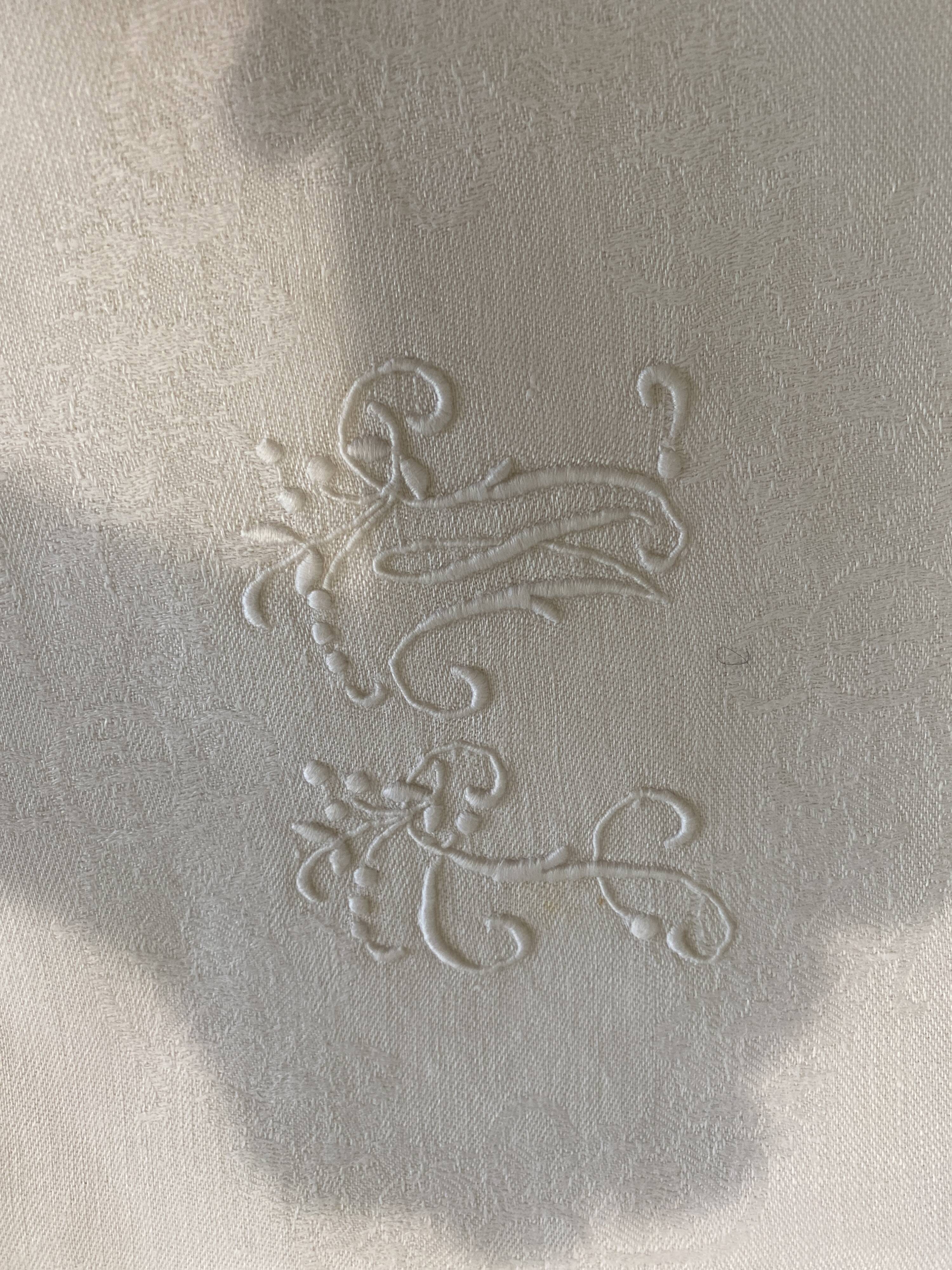 Set of very large ML monogram towel