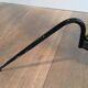 Floor lamp in black lacquered metal and brass