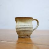 Série de 4 tasses et un pot à lait vintage en grès