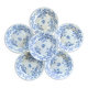19th century Sarreguemines "Epine" ironstone dinner plates, 1880