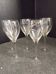 set of 5 crystal wine glasses by Anna Ehrner