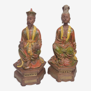 Asian terracotta statues
