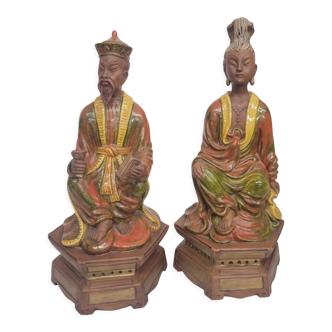 Asian terracotta statues