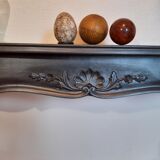 Console murale noire de style Louis XV