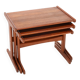 Tables gigognes de Skovmand & Andersen, années 1960, lot de 3