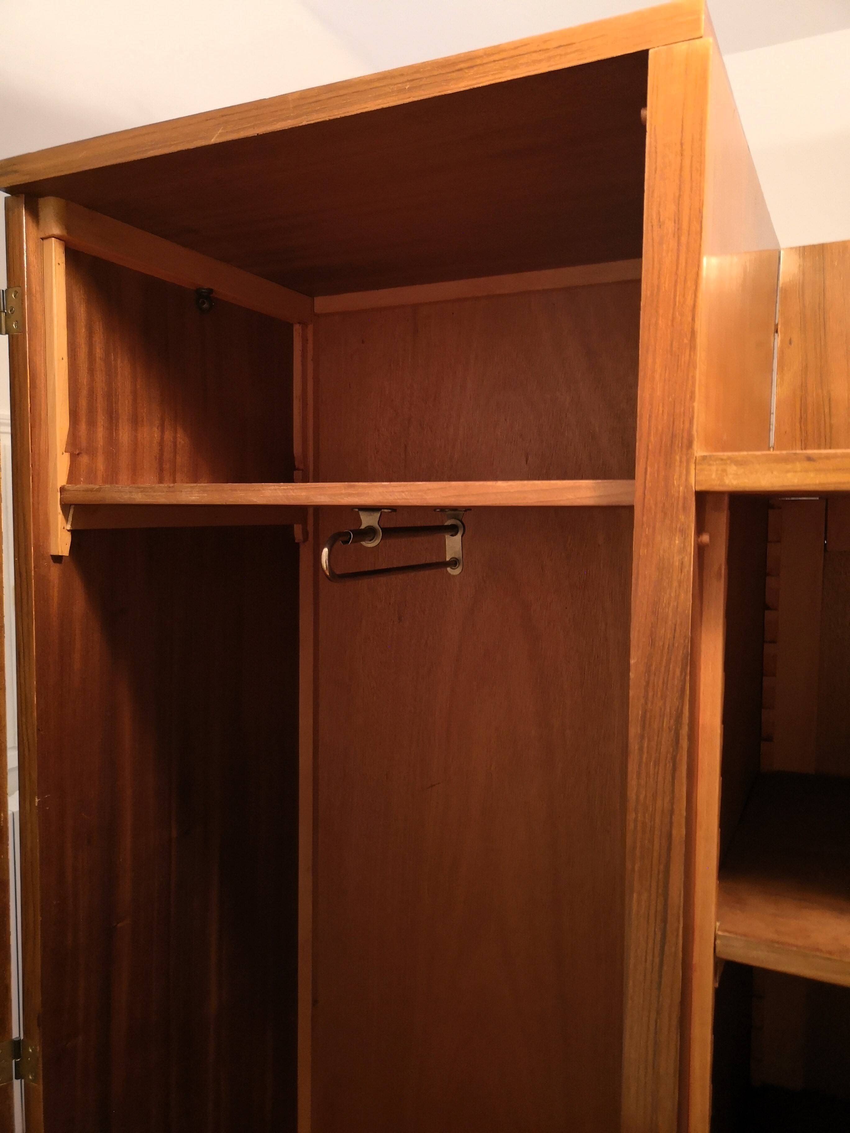 Asymmetrical wardrobe in art deco style