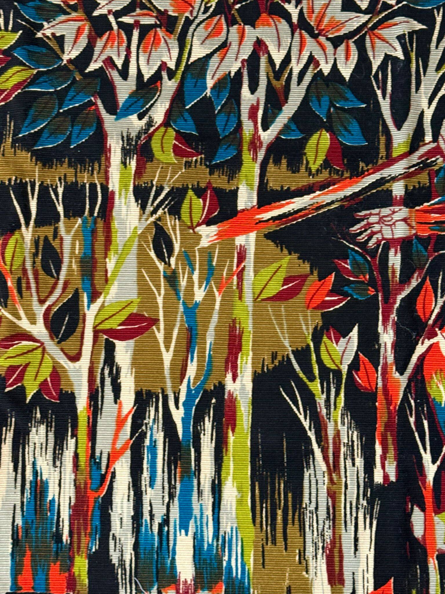 Tapestry "The Woodcutter" by Jean-Claude Bissery.