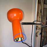 Lampadaire original deux spots orange 1970
