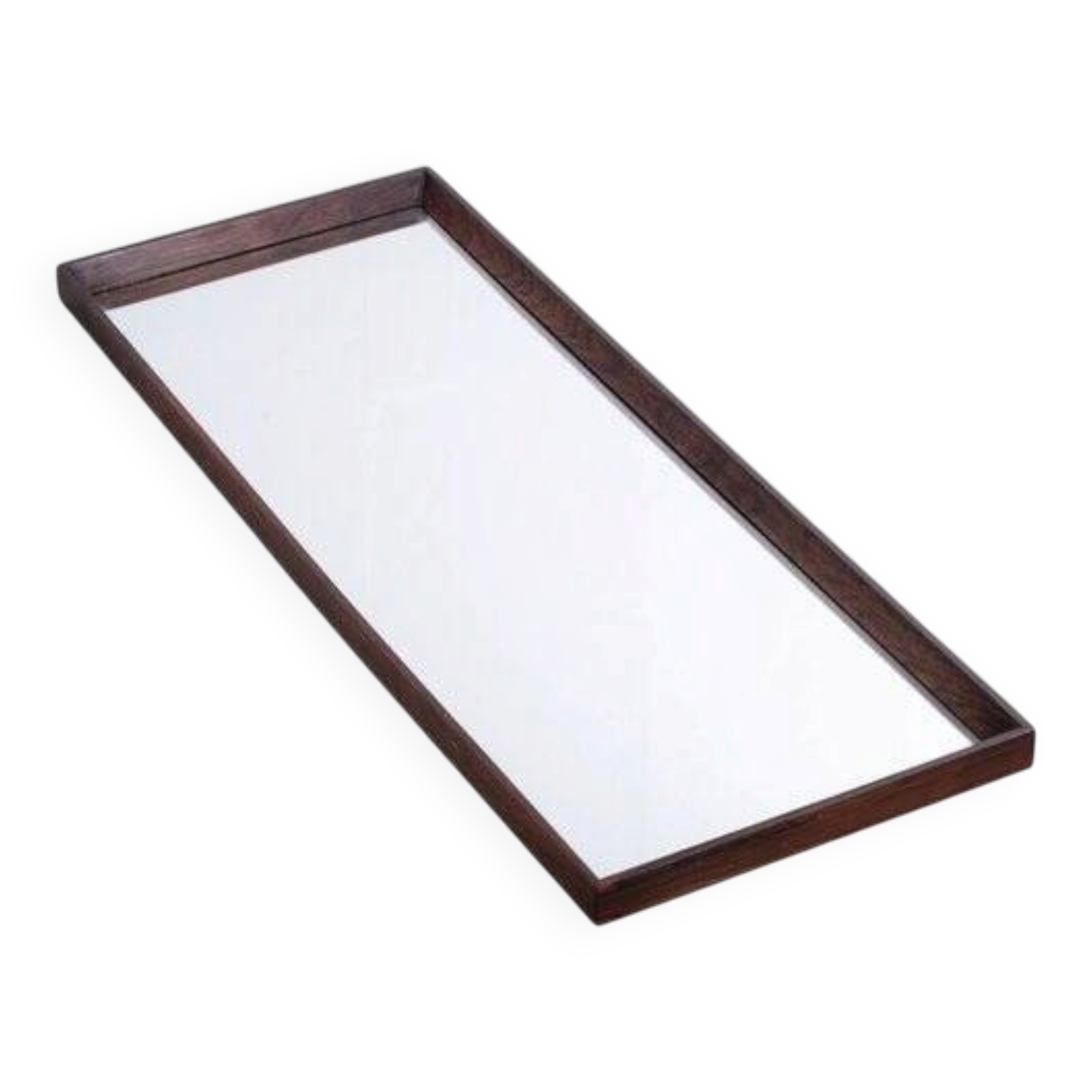 Long Rosewood Wall Mirror, Denmark, 1960s
