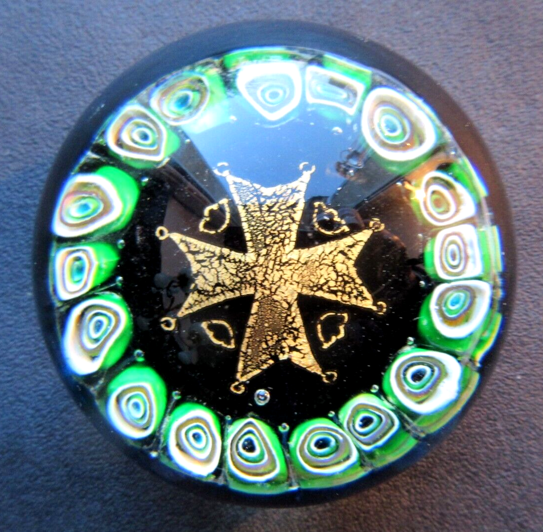 Murano Glass Sulfide The Maltese cross