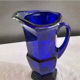 Blue glass carafe from Bristol