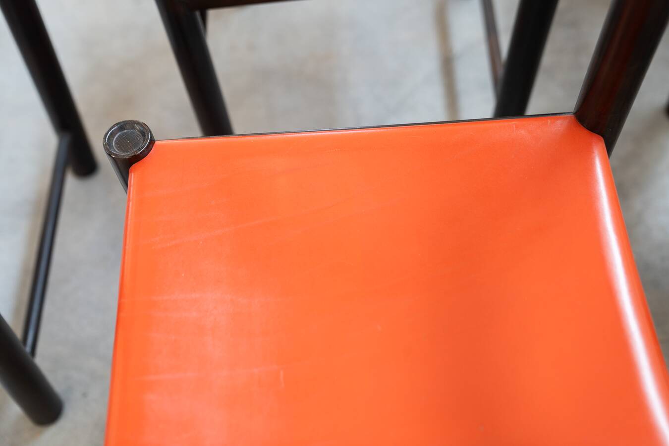 Table and 6 chairs mod. ibisco, 70's/80's