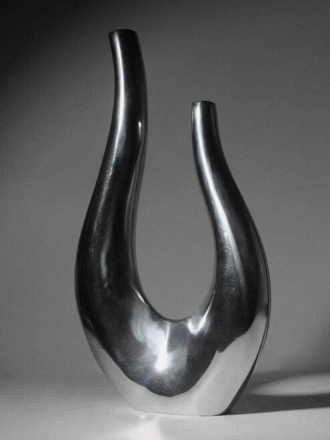 Contemporary Sculptural Aluminium Vessel, Large