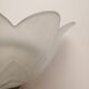 Flower-shaped molded glass wall lamp