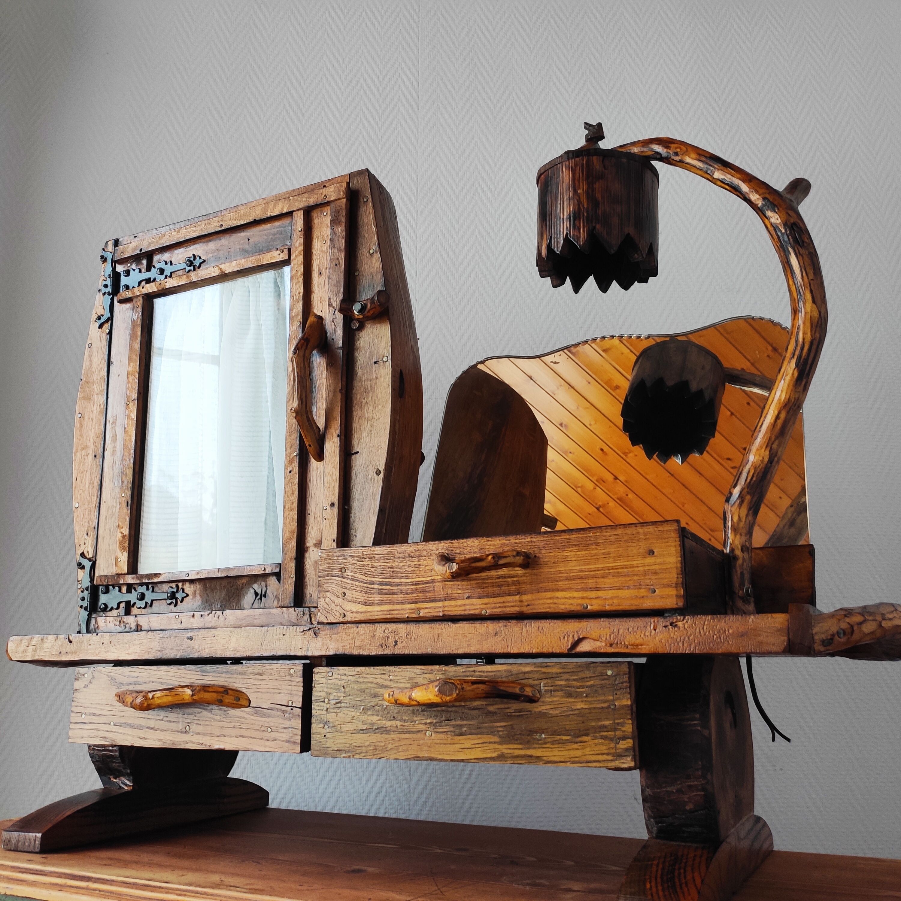 Vintage brutalist dressing table 1950/60