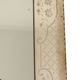 Large Venetian mirror, pink glass with engraved flowers, 77 cm