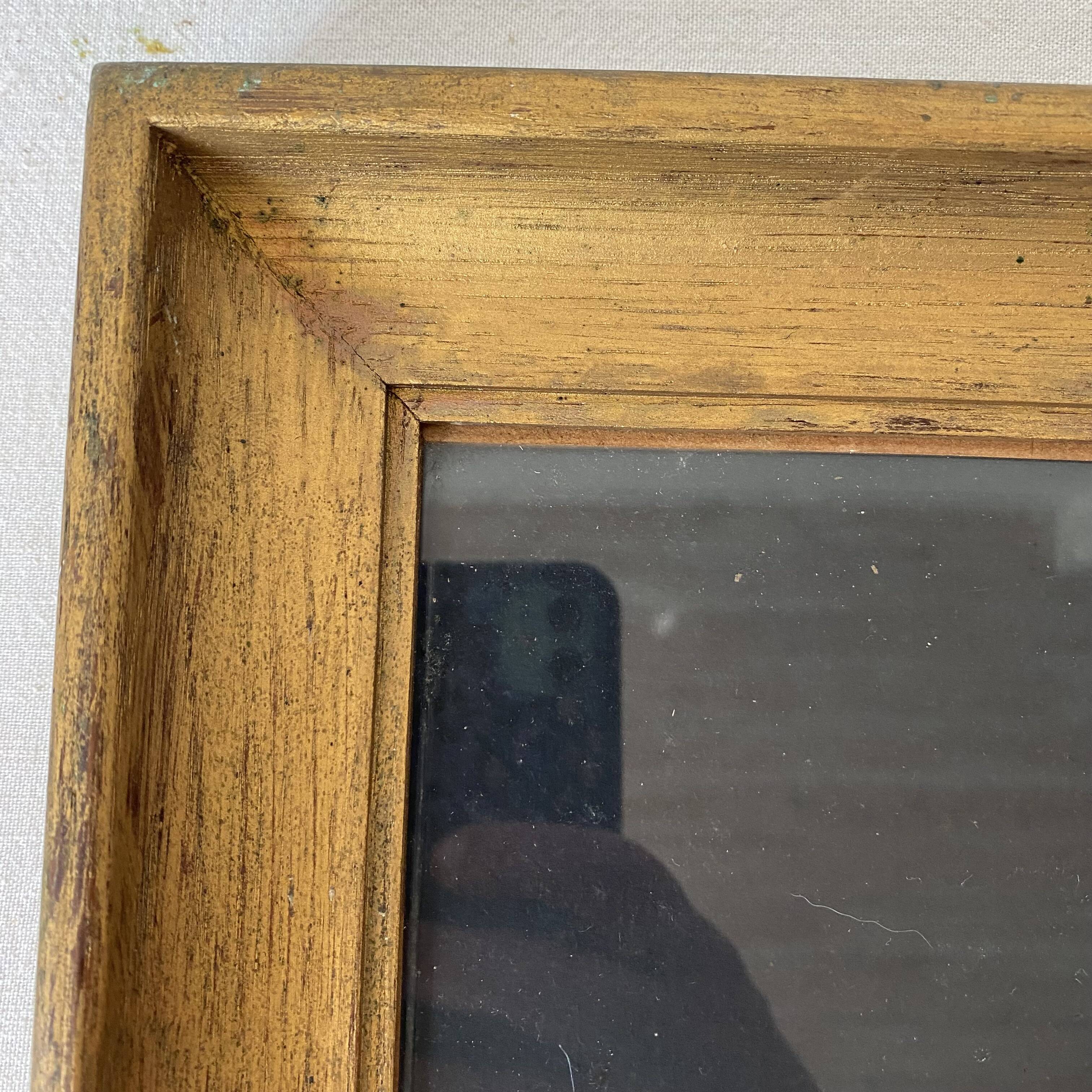 Framed pastel English Springer Spaniel dog