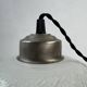 Pair of antique xl vintage curved suspension lights