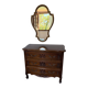 Walnut commode in Louis XV style with 3 drawers.