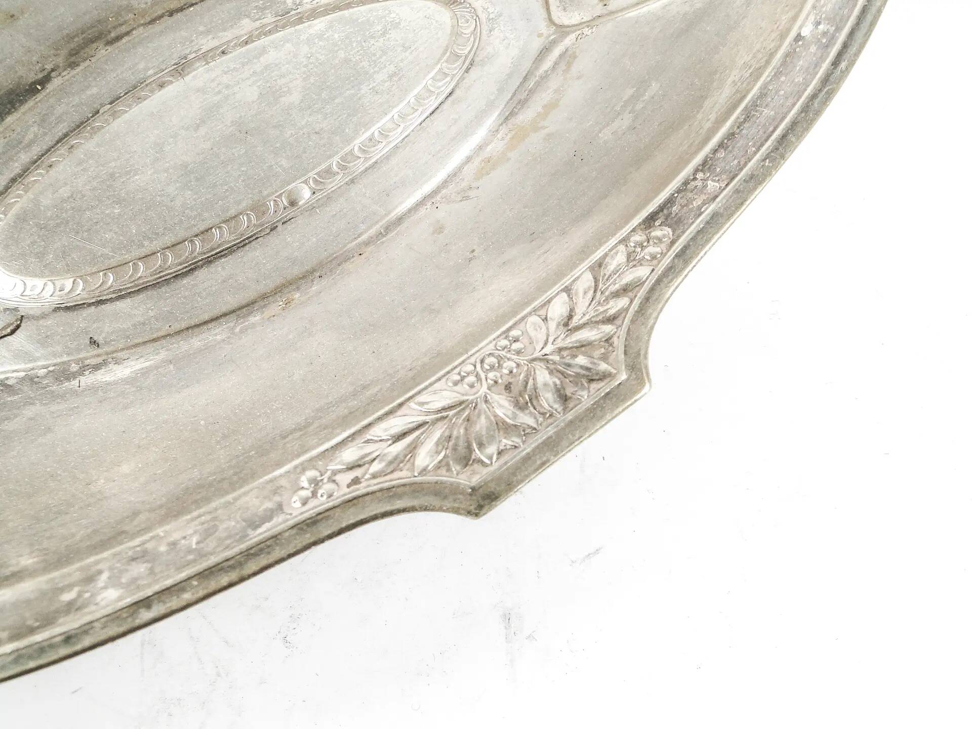 Art Nouveau platter, silver-plated brass, WMF, Germany, early 20th century