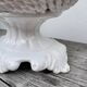 White woven ceramic fruit bowl