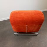Vintage orange fireside chair