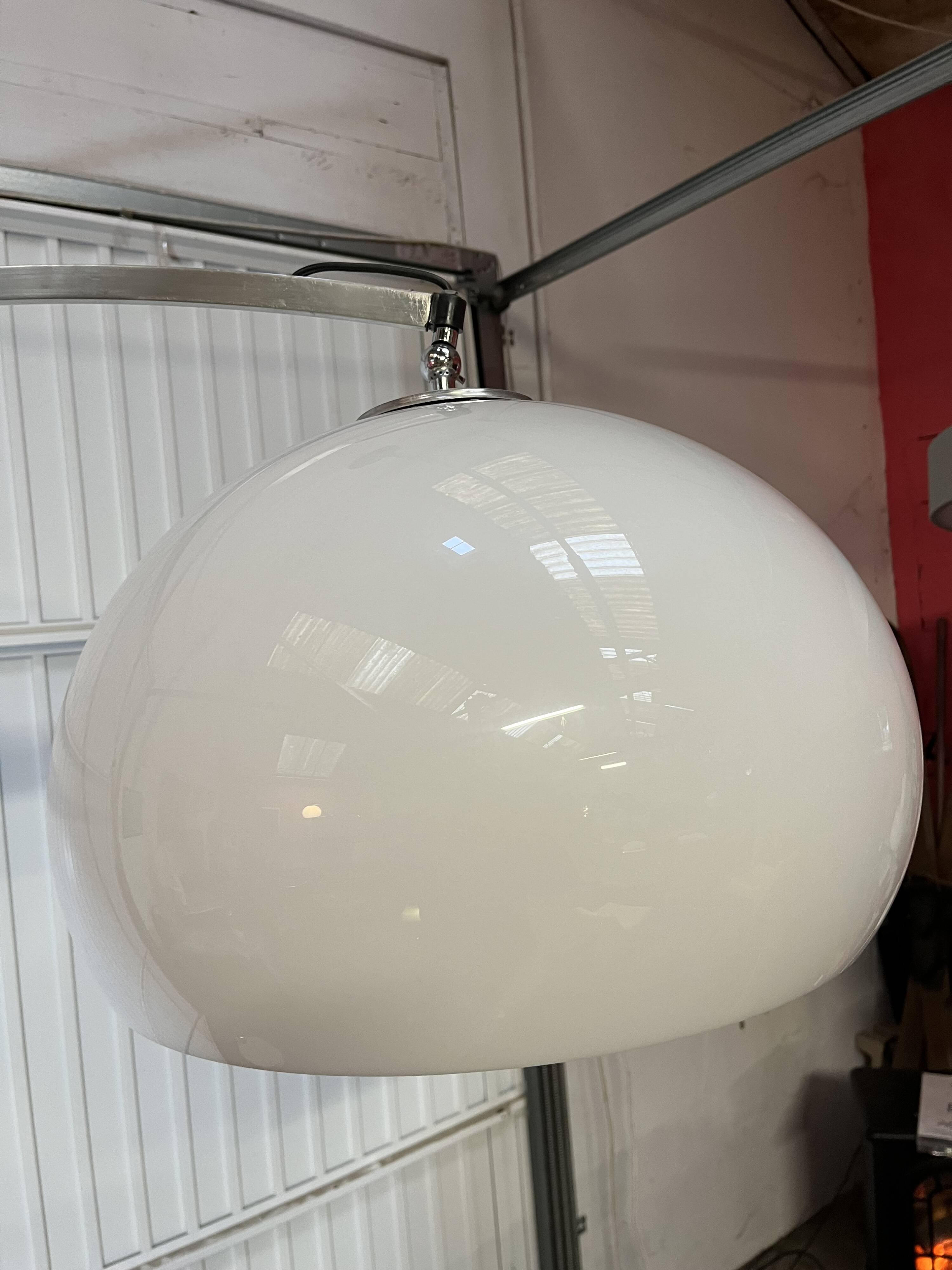 Designer arc floor lamp from the 70s