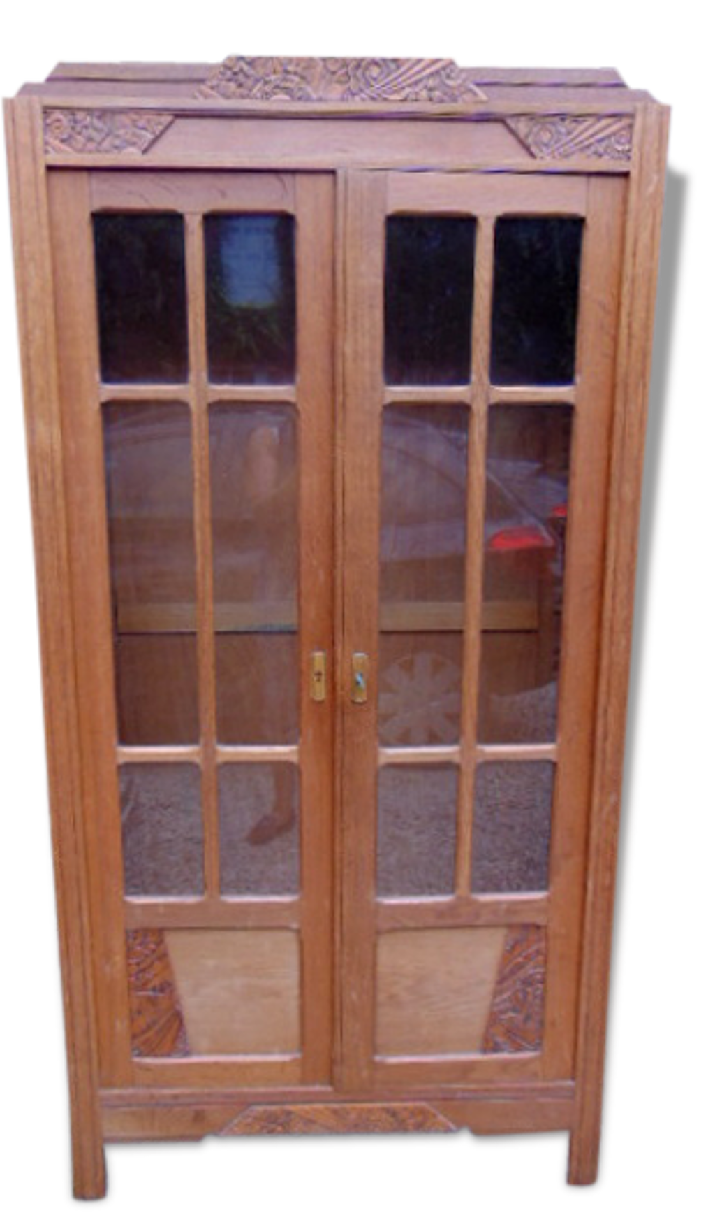 Petite armoire vitrine de style art deco Selency