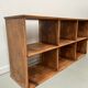 Antique pine storage cabinet with lockers