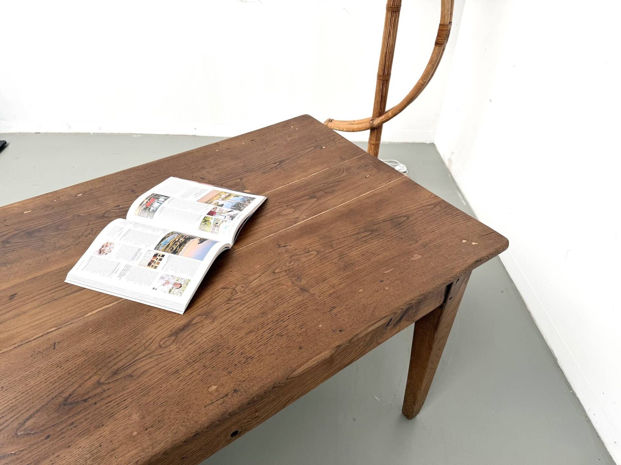 Table de ferme en chêne massif, années 30