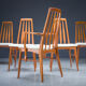 Dining chairs model "eva" by Niels Koefoed for Hornslet Møbelfabrik, 1960