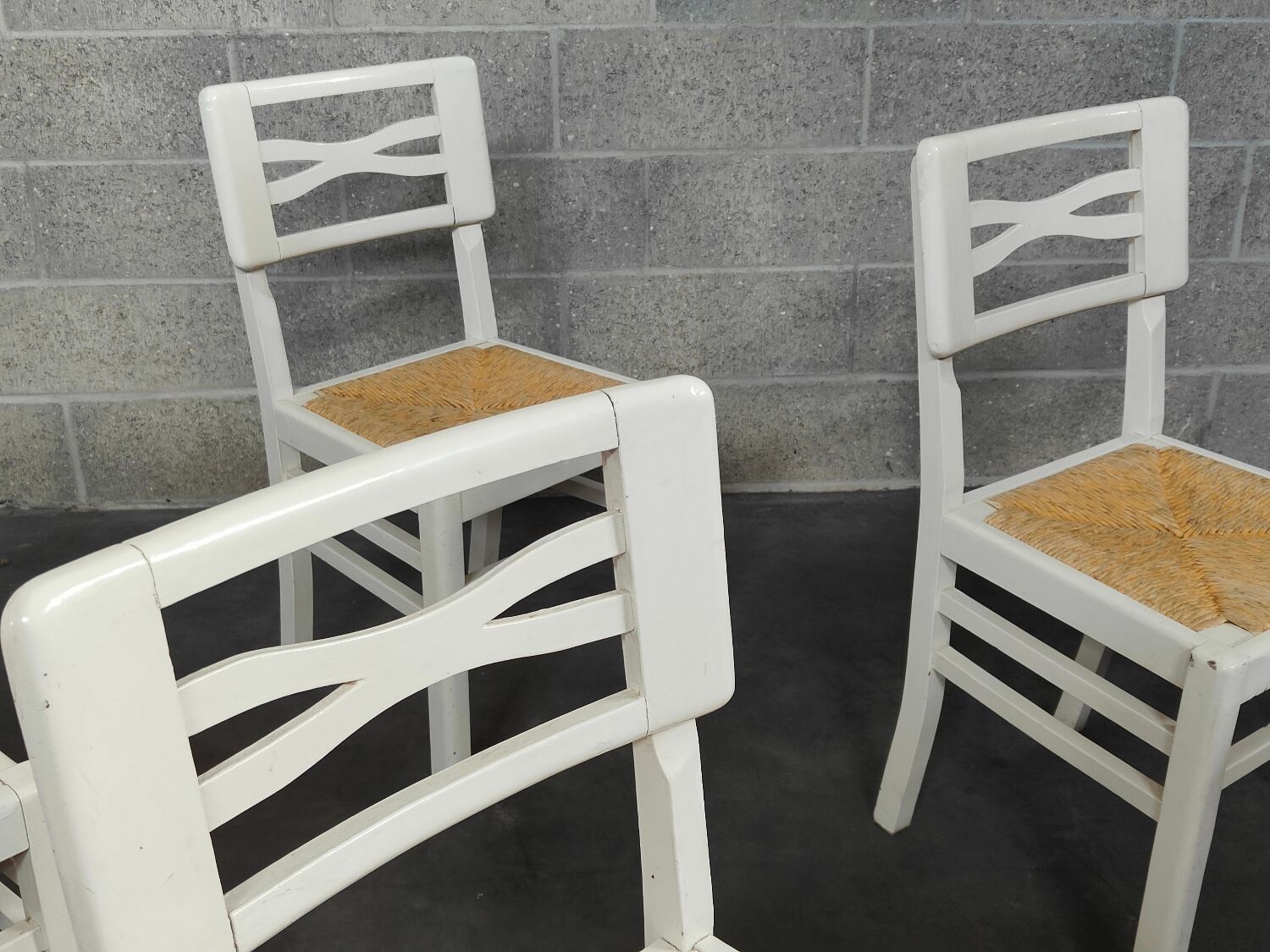4 chaises blanche