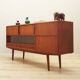Buffet haut en teck, design danois, années 1970, production : Danemark