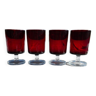 Set of 4 glasses from the 70s