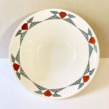 Large art deco dish or salad bowl "Odette"