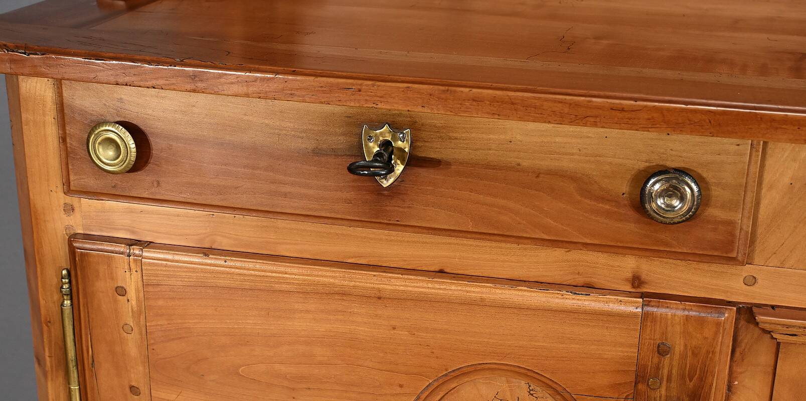 Louis XV style blond cherry wood sideboard – mid-19th century