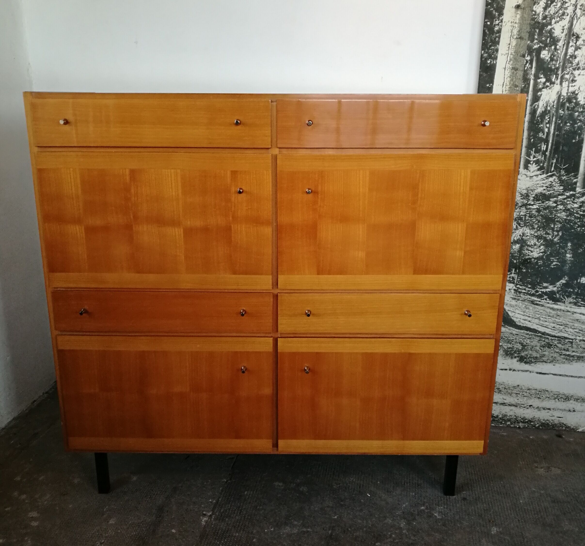 Buffet 1970 in blond wood