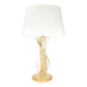Lampe de table vintage en verre de Murano avec paillettes d'or