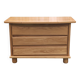 Brutalist chest of drawers in vintage elm 1980