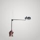 Beautiful desk lamp stilnovo by joe colombo 1970 chrome metal