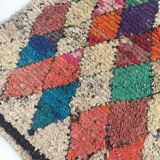 Moroccan berber carpet boucherouite 155x123cm