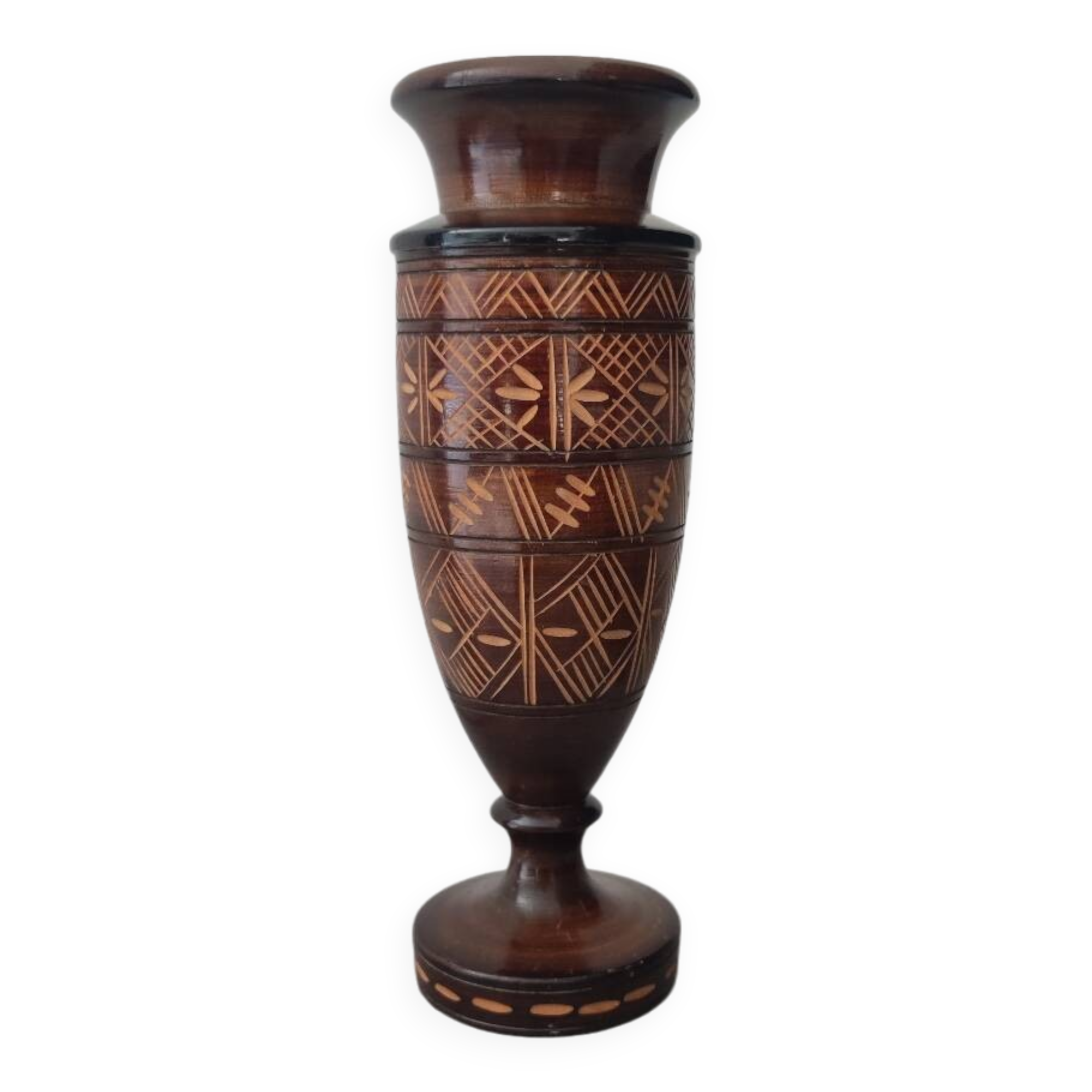 Wooden vase