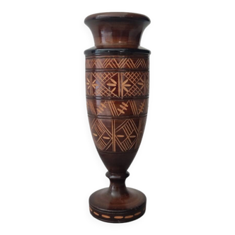 Wooden vase