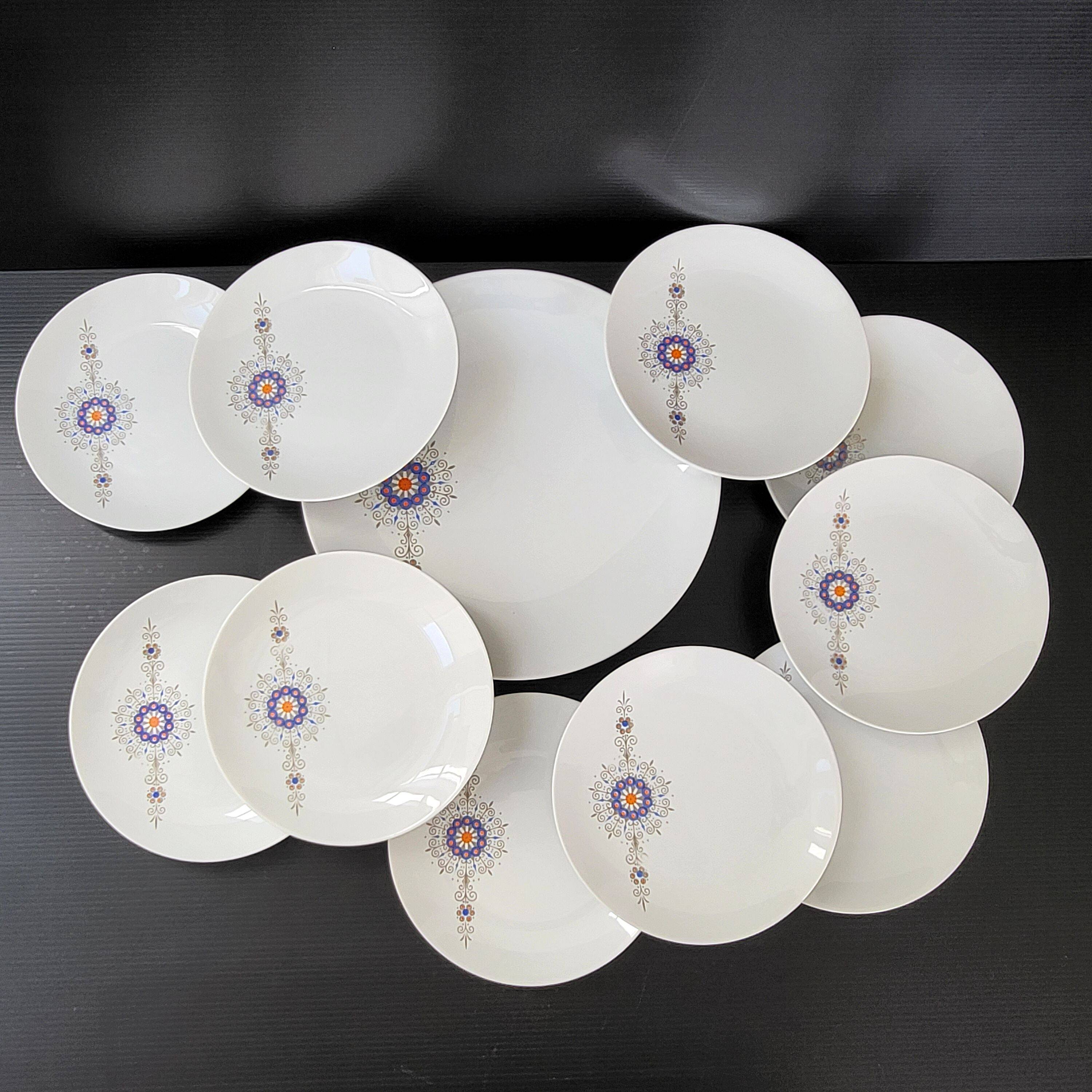 Vintage Bareuther Waldsassen dessert service 1970s