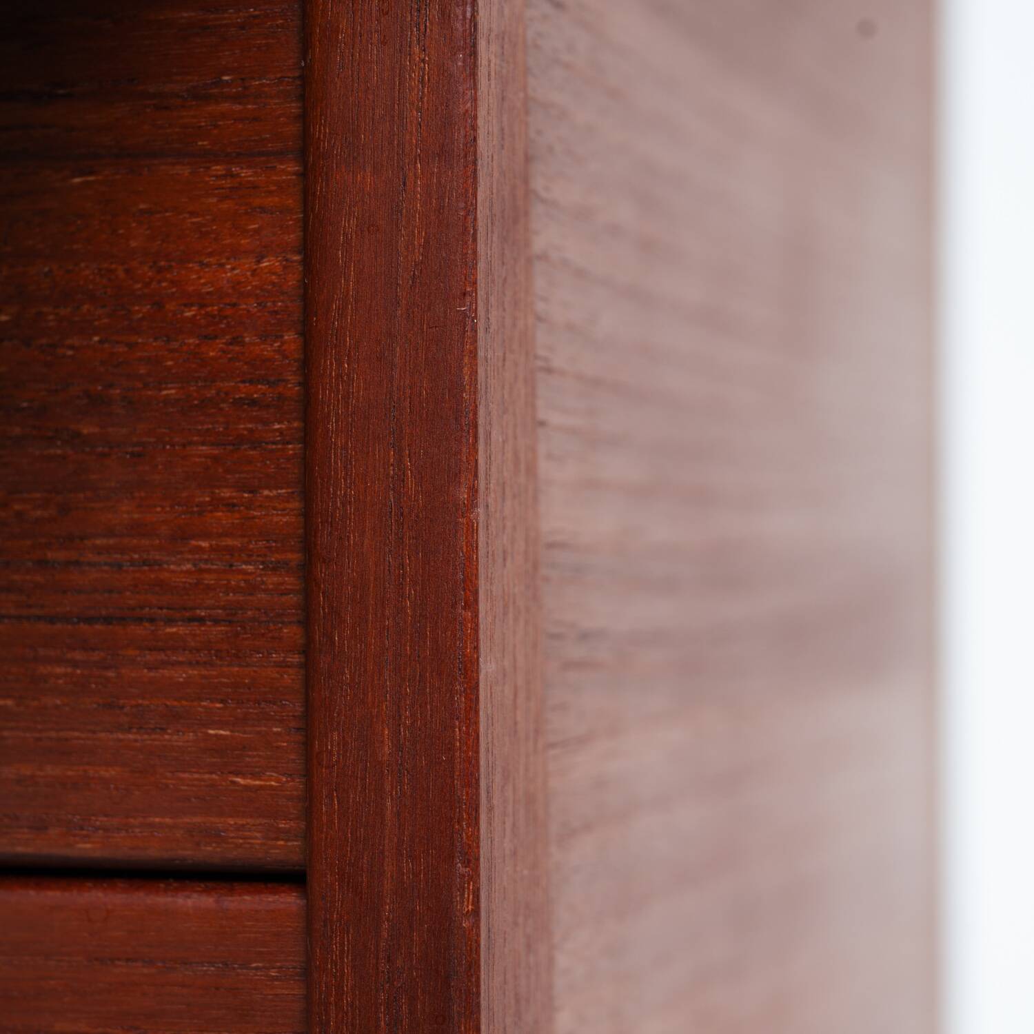 Kai Kristiansen model 63 desk teak secretaire with vanity mirror, 1960s