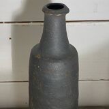 Set of two folk art ceramic bottles