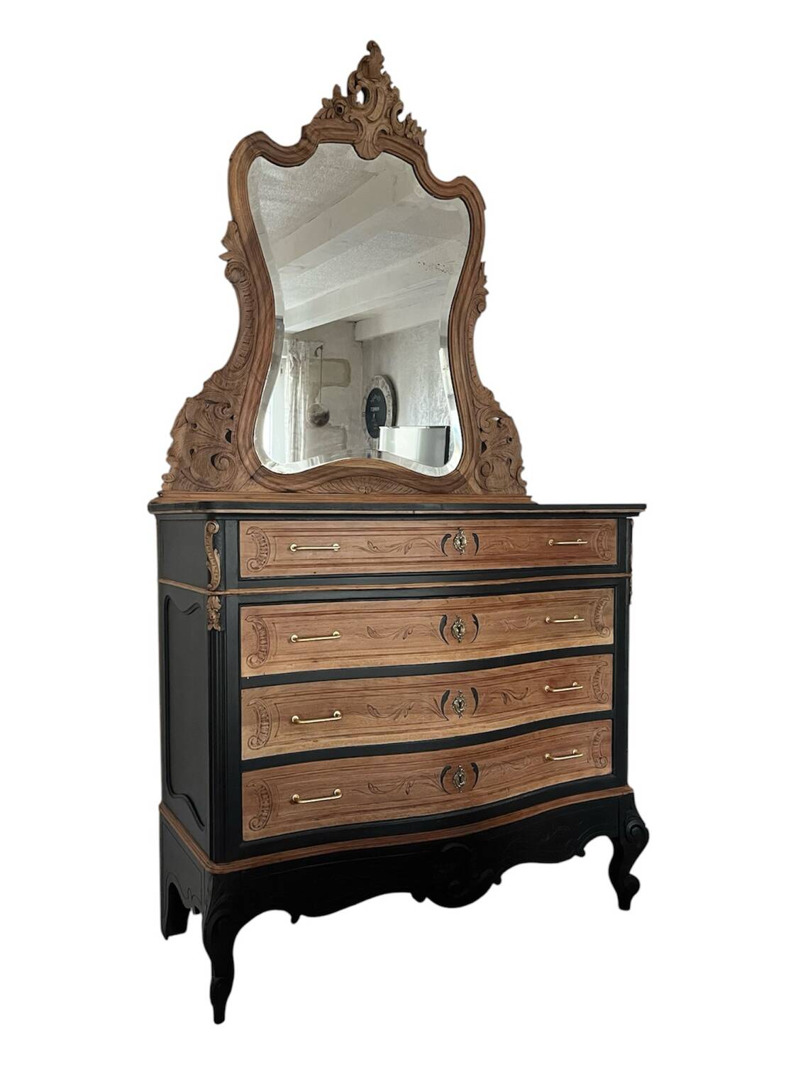 Dresser with mirror